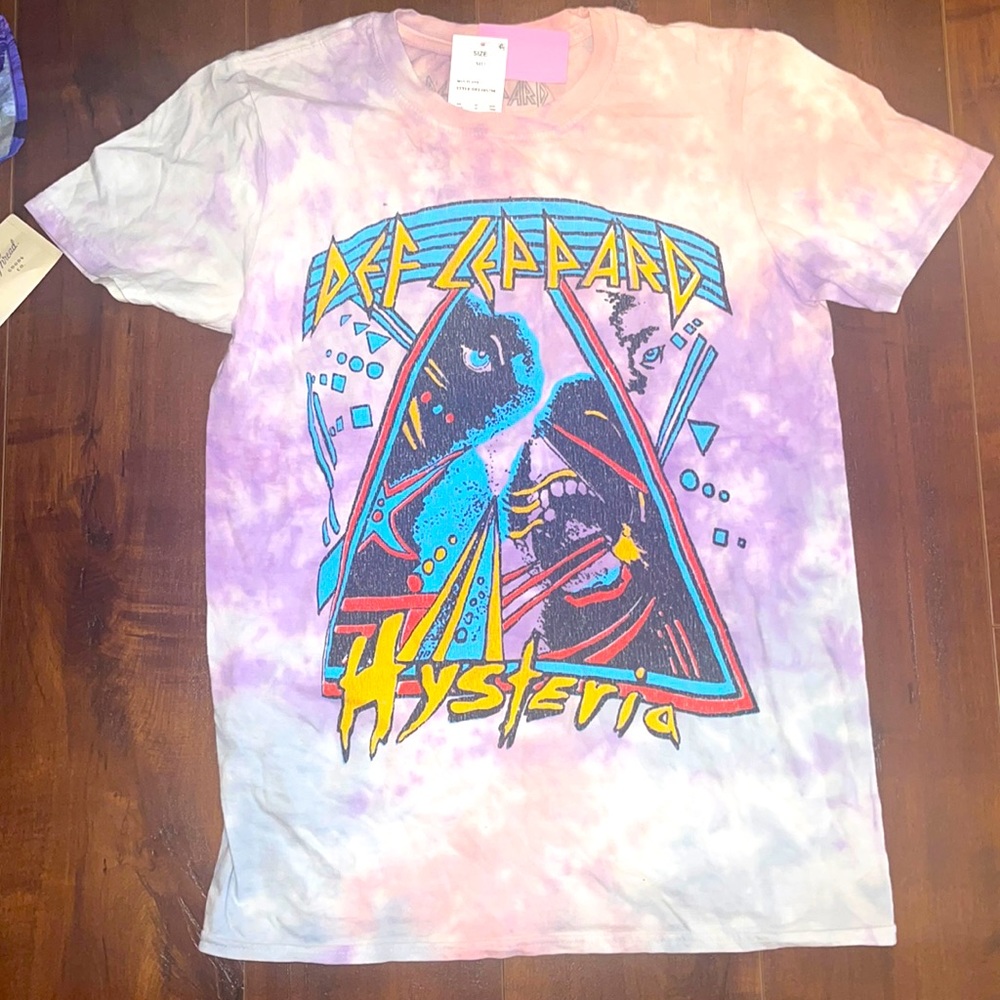 Tie Dye T-Shirt - Graphic Design: Def Leppard